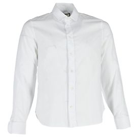 Gucci Button-Up Shirt in White Polyester White