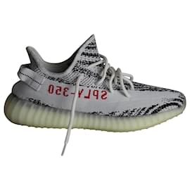 Yeezy-Adidas Yeezy Boost Zebra 350 V2 Sneakers in Black and White Primeknit-Other,Python print