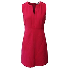 Robe fourreau Diane Von Furstenberg en polyester rouge Rouge