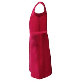 Diane Von Furstenberg-Diane Von Furstenberg Sheath Dress in Red Polyester-Red