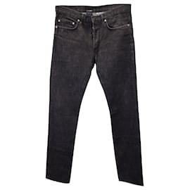 Dior-Dior Raw Denim Jeans aus schwarzer Baumwolle-Schwarz