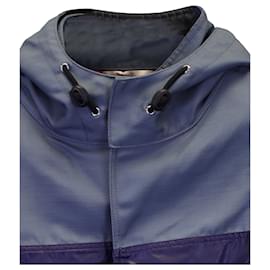 Valentino Garavani-Valentino Garavani Convertible Colorblock Jacket in Blue Polyamide-Blue