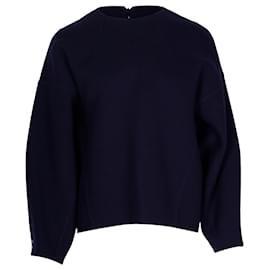 Céline-Celine Sweater in Navy Blue Cashmere-Navy blue