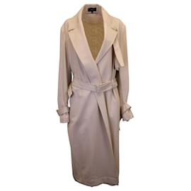 Joseph-Trench con cintura Joseph Cadance in lana beige-Marrone,Beige