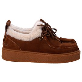 See by Chloé Capsule Shearling Boots in Brown Suede Brown Red