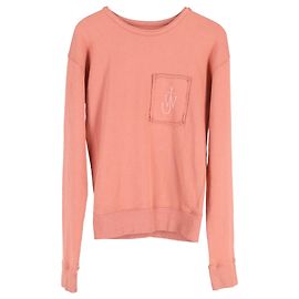 Sweat JW Anderson Anchor Patch en coton pêche Pêche