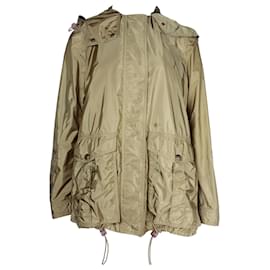 Burberry-Burberry Hooded Utility Jacket in Olive Polyamide-Green,Olive green
