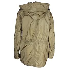 Burberry-Burberry Hooded Utility Jacket in Olive Polyamide-Green,Olive green