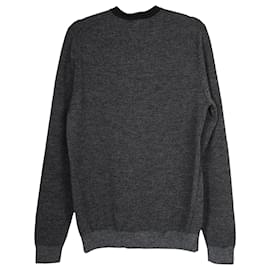 Kenzo-Suéter bordado Kenzo em lã cinza escuro-Cinza