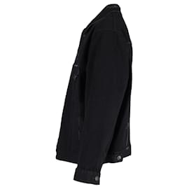 Balenciaga-balenciaga 3B Sports Icon Jacket in Black Denim-Black