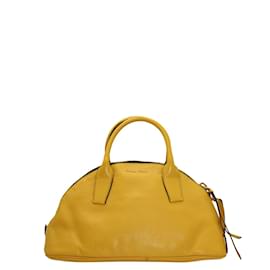 Miu Miu-Miu Miu Bowling Bag in Yellow Leather-Yellow