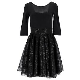 Robe Jupe à Paillettes Maje en Polyamide Noir Noir