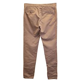 Brunello Cucinelli-Brunello Cucinelli Slim-Fit Trousers in Brown Cotton-Brown