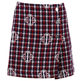 Maje Wrap Mini Skirt in Multicolor Acrylic Other Python print