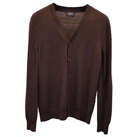 Apc EIN.P.C. Samuel Cardigan aus brauner Wolle Braun