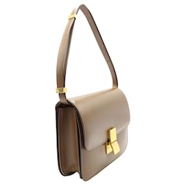 Céline-Celine Medium Box Bag aus braunem Kalbsleder Leder-Braun
