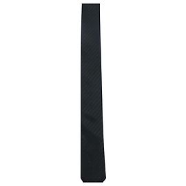 Corbata ajustada Dior Homme en seda negra Negro
