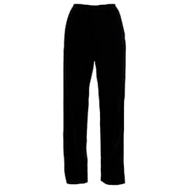 Balenciaga-Calça Balenciaga com cintura elástica em viscose preta-Preto