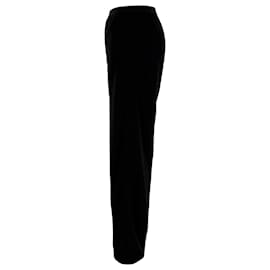 Balenciaga-Calça Balenciaga com cintura elástica em viscose preta-Preto