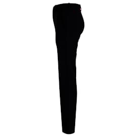 Balenciaga-Balenciaga Straight Leg Trousers in Black Polyester-Black