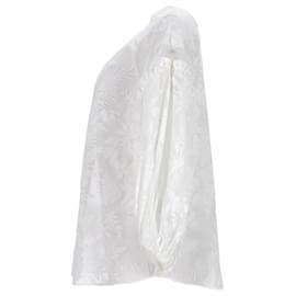 Zimmermann-Zimmermann Button-Down-Bluse aus weißem Polyester -Weiß,Roh