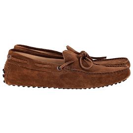 Mocassino Tod's Gommino in camoscio marrone Marrone