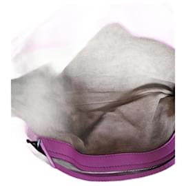 Bottega Veneta-Bottega Veneta Dahila Clutch Crossbody Bag in Pink Intrecciato Leather-Pink