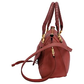 Chloé-Chloe Marcie Medium Handbag in Red calf leather Leather-Red