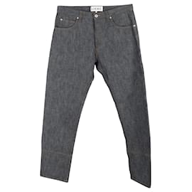 Loewe-Loewe Classic Jeans in Grey Cotton-Grey