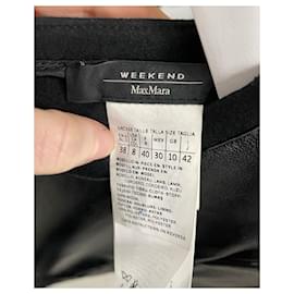 Autre Marque-Max Mara Weekend T-Shirt-Kleid aus schwarzem Modal-Schwarz