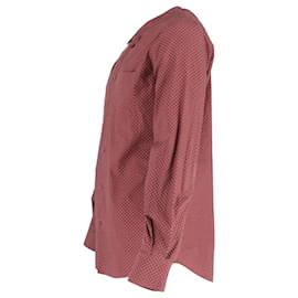 Alexander Mcqueen-Camisa Alexander McQueen com estampa de caveira pequena em algodão vermelho escuro-Outro