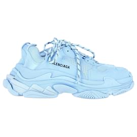 Balenciaga-Sneakers Balenciaga Triple S in poliestere azzurro-Blu,Blu chiaro
