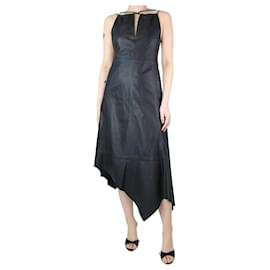 Acne-Black sleeveless leather dress - size UK 8-Black