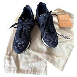 Louis Vuitton Denim Sneakers Navy Blue 36 Navy blue