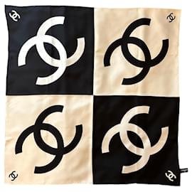 Chanel Sciarpe di Seta Nero