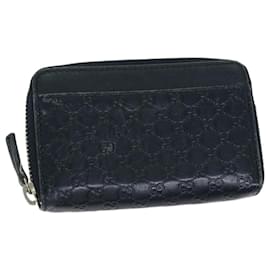 Gucci-GUCCI GG Canvas Guccissima Coin Purse Navy 256810 auth 67539-Navy blue