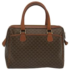 Céline-CELINE Macadam Canvas Hand Bag PVC Brown Auth 67335-Brown