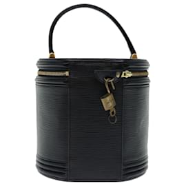 Louis Vuitton-LOUIS VUITTON Epi Cannes Hand Bag Black M48032 LV Auth yk10843-Black