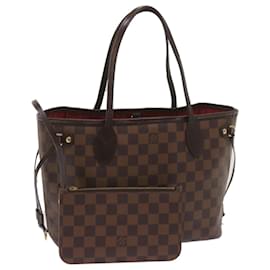 Louis Vuitton-LOUIS VUITTON Damier Ebene Neverfull PM Tote Bag N51109 LV Auth 67299-Other