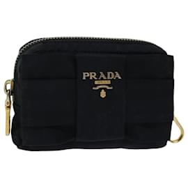 Prada-PRADA Pouch Nylon Black Auth bs12362-Black