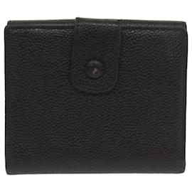 Chanel-CHANEL Portafoglio Pelle Nero CC Auth bs12515-Nero