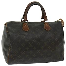 Louis Vuitton-Louis Vuitton Monogram Speedy 30 Hand Bag M41526 LV Auth bs12072-Monogram