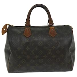 Louis Vuitton-Louis Vuitton Monogram Speedy 30 Hand Bag M41526 LV Auth bs12072-Monogram
