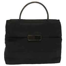 PRADA Handtasche Nylon Schwarz Auth ar11455b Schwarz