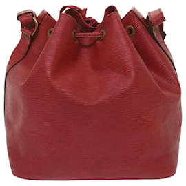 Louis Vuitton-Bolsa de ombro LOUIS VUITTON Epi Petit Noe vermelha M44107 LV Auth ar11458b-Vermelho