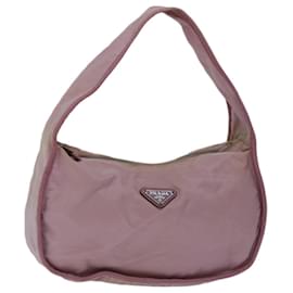 Prada-PRADA Shoulder Bag Nylon Pink Auth 67214-Pink