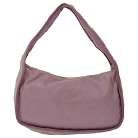 Prada-PRADA Shoulder Bag Nylon Pink Auth 67214-Pink