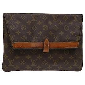 Louis Vuitton-LOUIS VUITTON Monogramm Pochette Priant Clutch Bag M51805 LV Auth yk10772-Monogramm