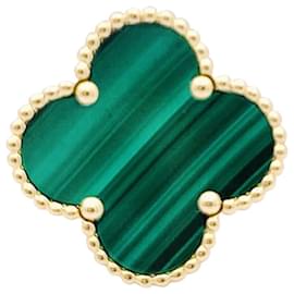 Autre Marque-Van Cleef & Arpels "Magic Alhambra" ring in yellow gold, malachite.-Other
