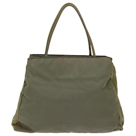 Prada-Prada Tote Bag Nylon Khaki Auth 67219-Caqui